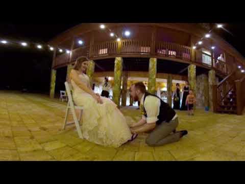 Abe and Oriana Wedding - Garter Toss