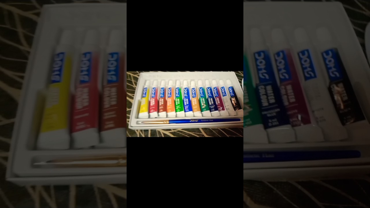 Doms watercolour tubes set 12 shades colours tube - 5ml   