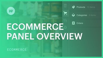 Ecommerce panel overview — Webflow UI tutorial