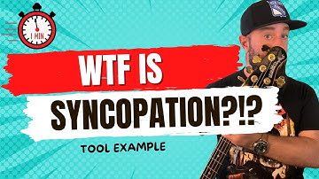 WTF is Syncopation?!? Bass Guitar Music Theory (Tool Example)