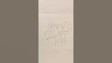 draw a strange goat - #drawing #quicksketch #tutorial #sketch #howtodraw #drawingtutorial