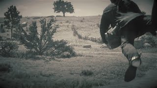 Killcam makes Arthur go flying - Red Dead Redemption 2