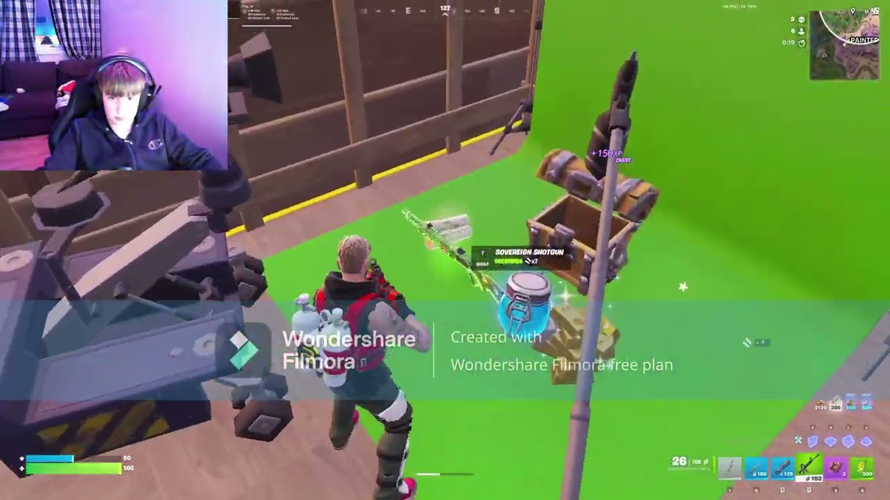 playing fortnite