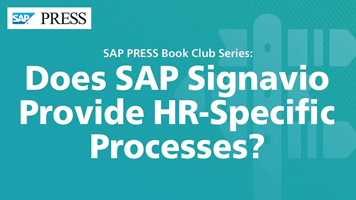 Does SAP Signavio Provide HR-Specific Processes?