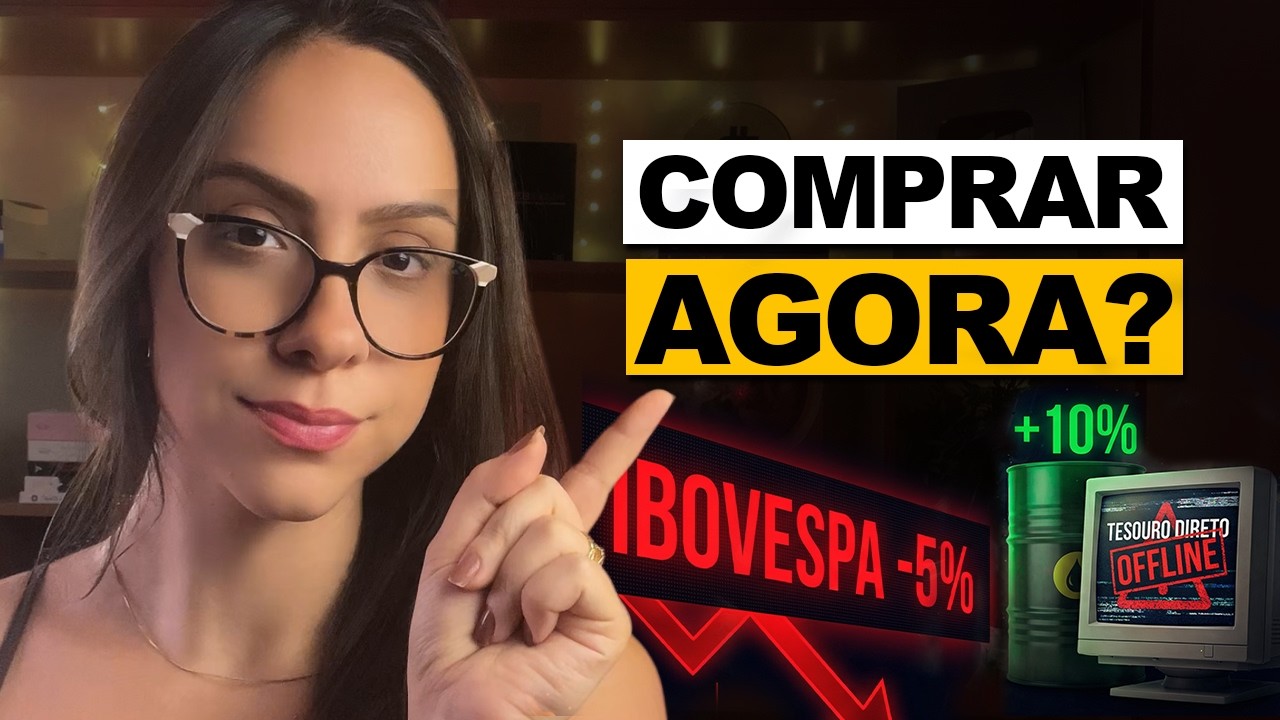 Queda FORTE na bolsa: como proteger seu dinheiro da GUERRA e INFLAÇÃO?