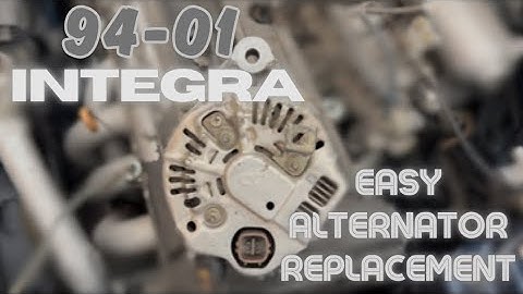 94-01 Integra Quick and Easy Alternator Replacement