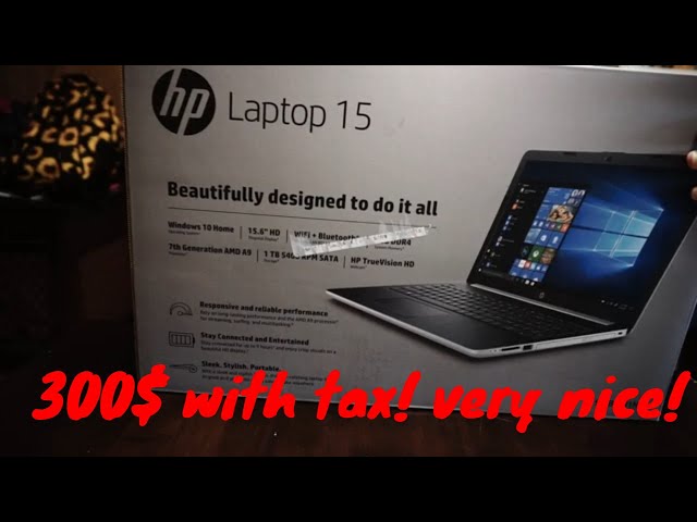 HP laptop 15-db0xxx unboxing and setup - YouTube