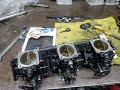 Mikuni yamaha 1200 npv carburetor rebuilding part 1