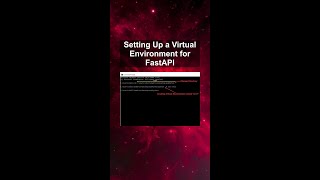 Setting Up a Virtual Environment for FastAPI #ai #artificialintelligence #machinelearning #aiagent