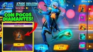 COMO GANAR FACIL SKINS DRAGON ZAFIRO Y PUÑOS MITICOS AZURE DRAGÓN cuando se gasta FREE FIRE