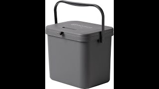 Homra Wall-Up Prullenbak - Inbouwprullenbak 812L Inhoud - Grijs