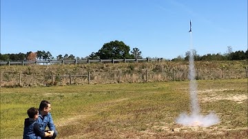 Launching my first model rocket