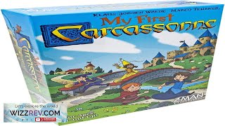 Asmodee My First Carcassonne Board Game Medieval Strategy Game with Colorful