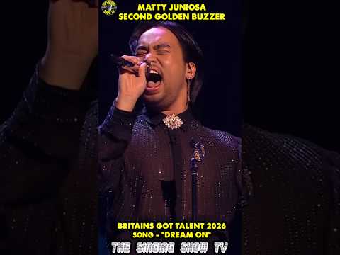Matty Juniosa - Dream On - 2nd Golden Buzzer - Britains Got Talent 2026 #SHORTS