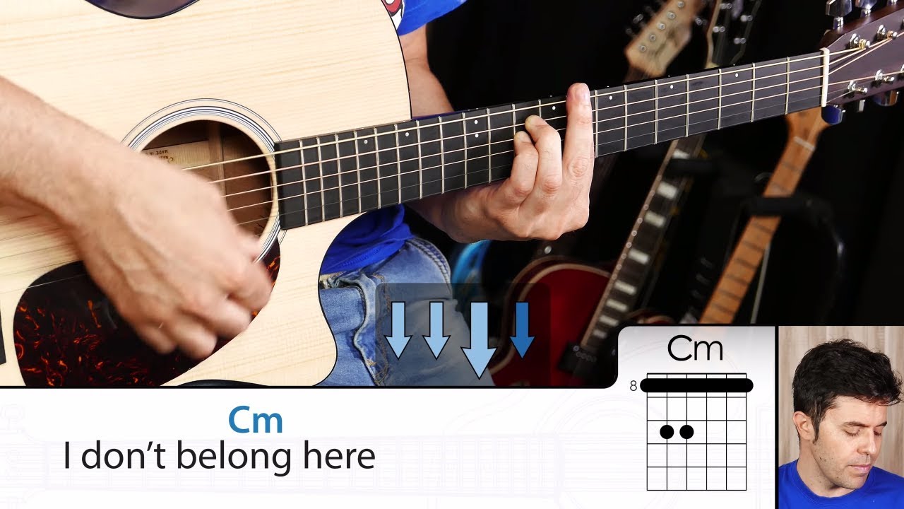 Cómo tocar los arpegios de CREEP de Radiohead con guitarra - YouTube