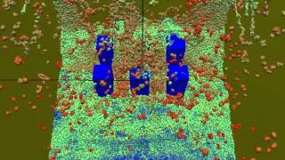 Dam-Break simulation with obstacles (SPH)