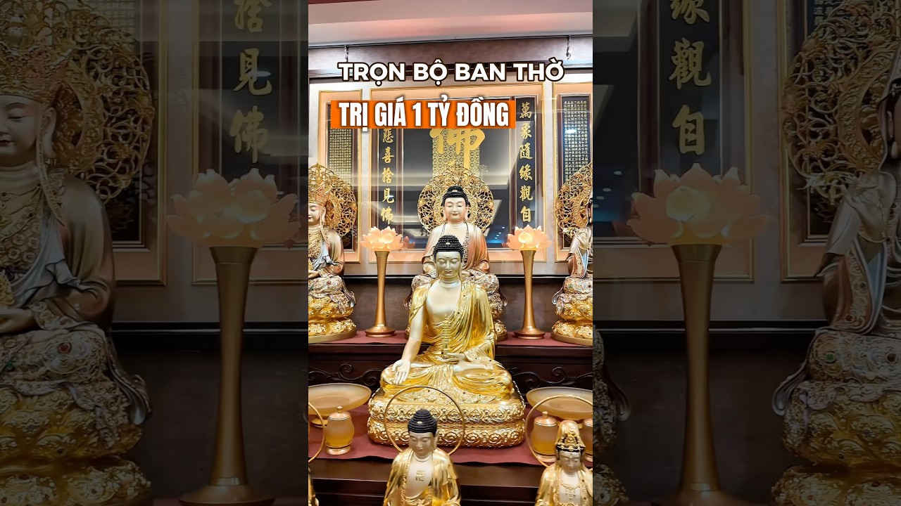 Trọn Bộ Ban Thờ Trị 1 Tỷ Đồng #phápduyênshop #banthophat #tượngphật #khonggiantho