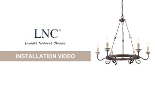 LNC wagon wheel chandelier