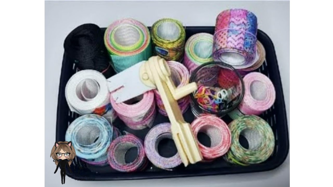 BASICS OF BOW MAKING-HOW TO ORGANIZE RIBBON USING A BOBBIN WINDER- an easy to follow ribbon tutorial