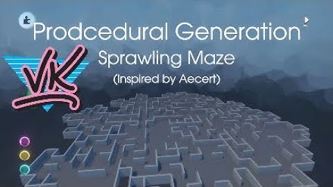 Tutorial: Procedurally Generated Labyrinth | Dreams PS4