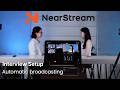 Automatic Multi-Cam Interview Setup with 2 VM33 Cameras & AWM28T