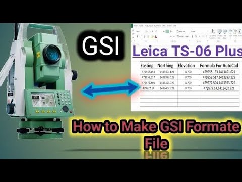 How to convert csv to gsi file - YouTube