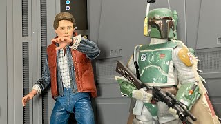 Play with your Toys!! Marty McFly visits the Death Star NECA BTTF Star Wars Black Series