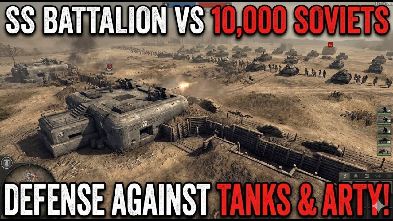 WW2 Game | SS Battalion vs 10.000 Soviets