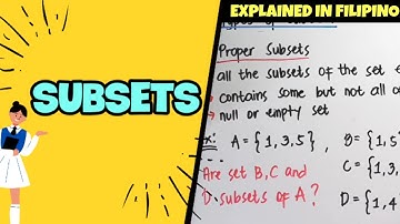 SUBSETS | TYPES OF SUBSETS