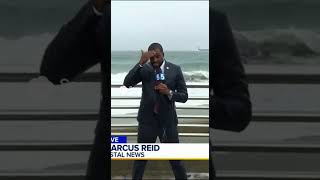News Reporter Soaked #viral #news  #youtubeshorts #newsupdate #newshorts #shorts #breakingnews #fyp