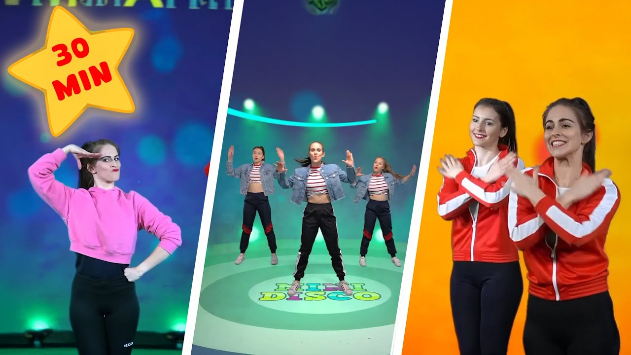 Dance Songs for Kids 💃 | 30 Min Dance Along ⏰ | Minidisco - YouTube
