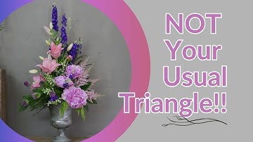 NOT Your Usual Triangle! Unique Grouped Flower Arrangement Tutorial