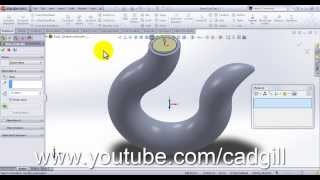 Crane Hook Modeling Tutorial SolidWorks