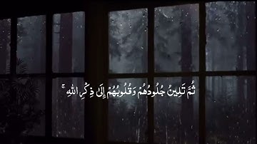 الله نزل أحسن الحديث كتابا متشابها مثاني تقشعر منه جلود الذين يخشون ربهم ثم تلين ۞سورة الزمر۞ الحصري