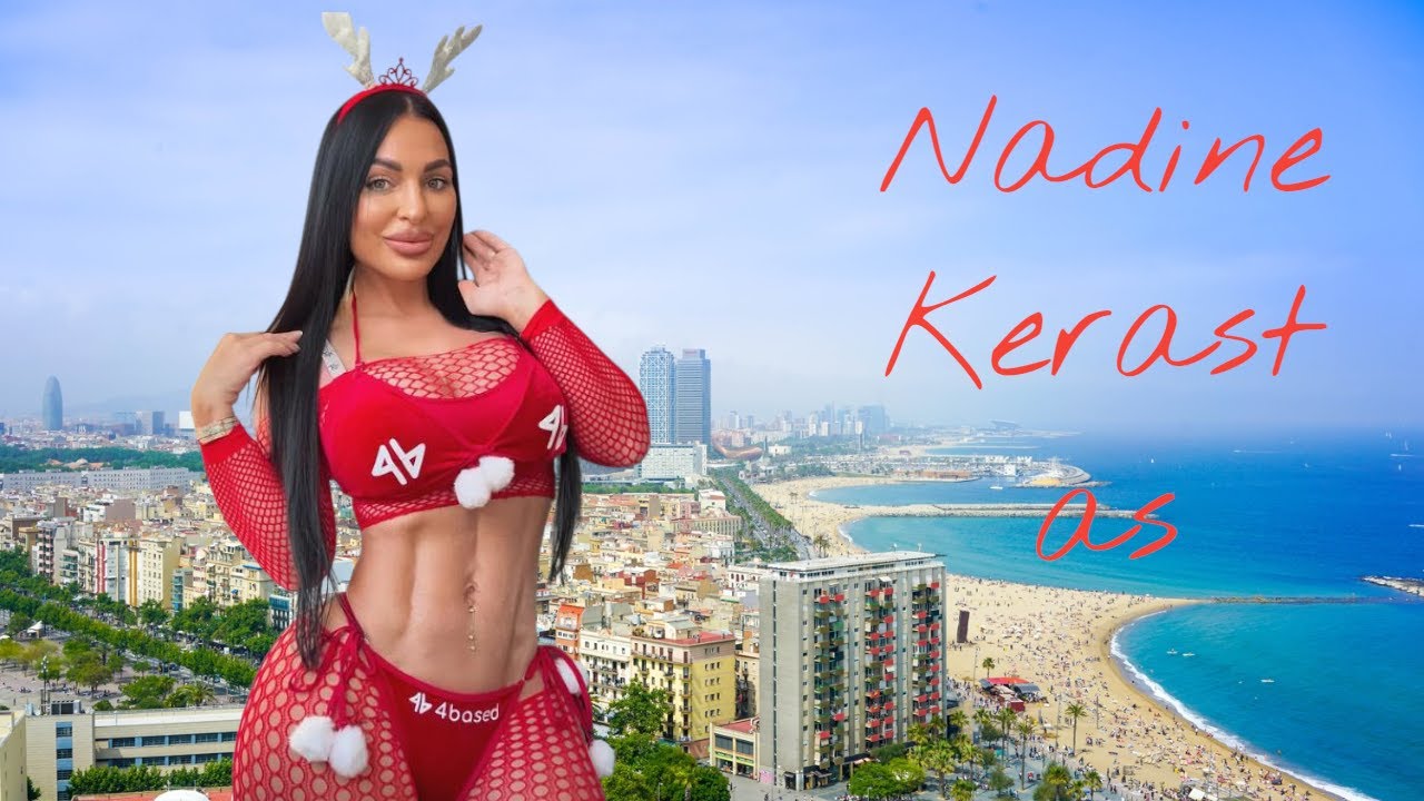 Nadine Kerastas Model Instagram star and model bikini model. - YouTube