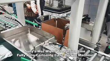 Wet Wipes Production Line - Fully Auto Wipe Cartoning Machine