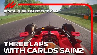 5 Minutes Onboard Action With Carlos Sainz Ferrari SF23! | Imola Shakedown | #assettocorsa