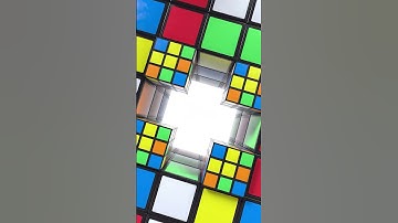 Rubik Satisfying video #shorts #satisfyingvideo #animation #3danimation