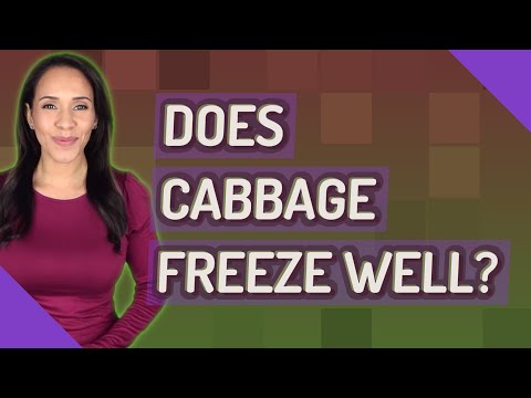 Does cabbage freeze well?