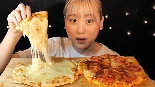 ASMR チーズたっぷりピザ Pizza 피자【咀嚼音/Mukbang/Eating Sounds】