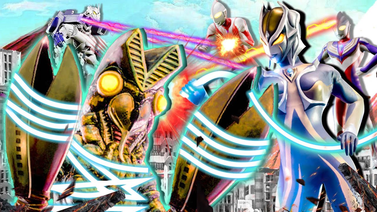 布萊澤奧特曼裏的阿斯加隆把初代奧特曼燒成炎頭隊長！巨擊大亂鬥Giga Bash