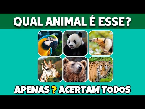 Quiz de Trivia de Animais – 12 Perguntas e Respostas sobre o Reino Animal –  Responda Rápido #1 🦒🦎🐯🐸 