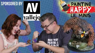 #DnD Miniatures | WizKids Owlbear Sponsored by Vallejo | Painting Happy Lil Minis
