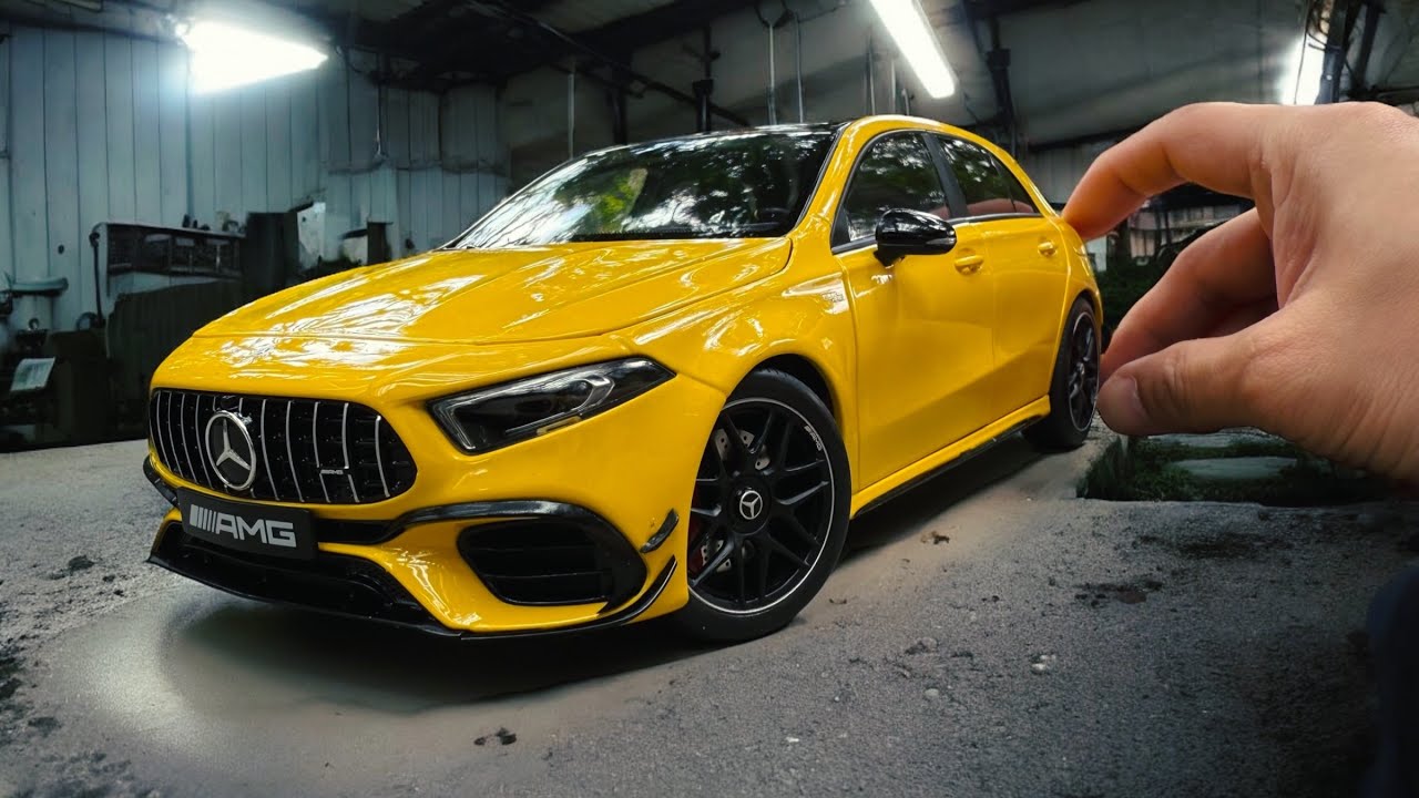 Unboxing Realistic Mercedes-AMG A45S 1/18 Diecast Car Model - YouTube