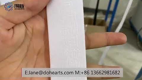High speed PLC deboss emboss roll machine stamping logo on ribbon elastic tapes