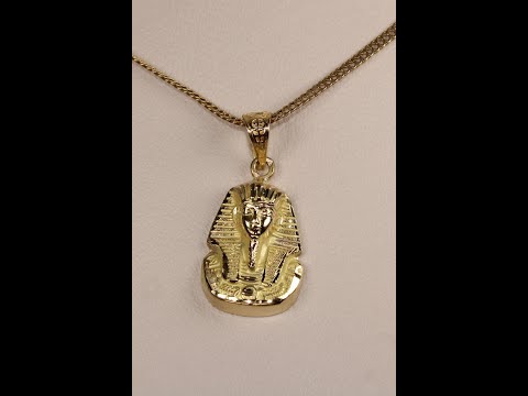 14k Gold King Tut Pendant