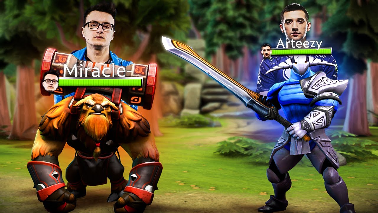 MIRACLE + ARTEEZY IN ONE Team - Legends of Dota 2