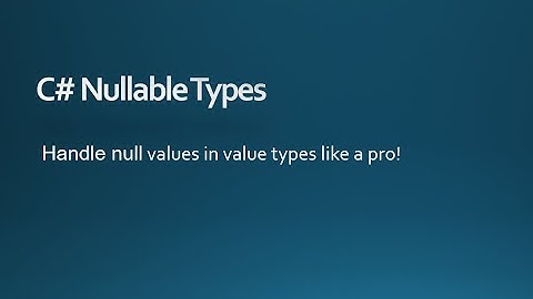 Part 6 - C# Tutorial: Mastering Nullable Types in C# (Beginner to Advanced)