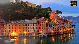 Portofino - The Most Beautiful Town on the Italian Riviera🇮🇹 - Beautiful Sunset Evening Walk 4K