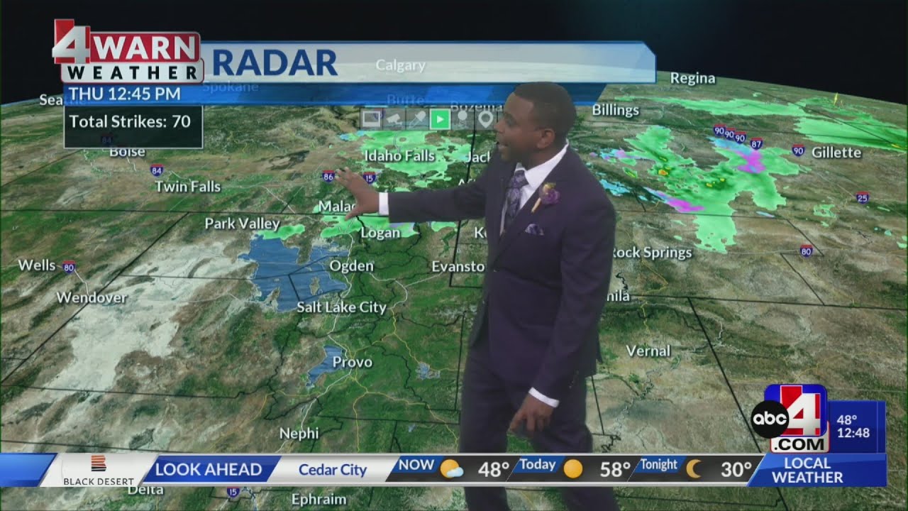 Isolated valley rain and mountain snow showers across northern Utah ...
